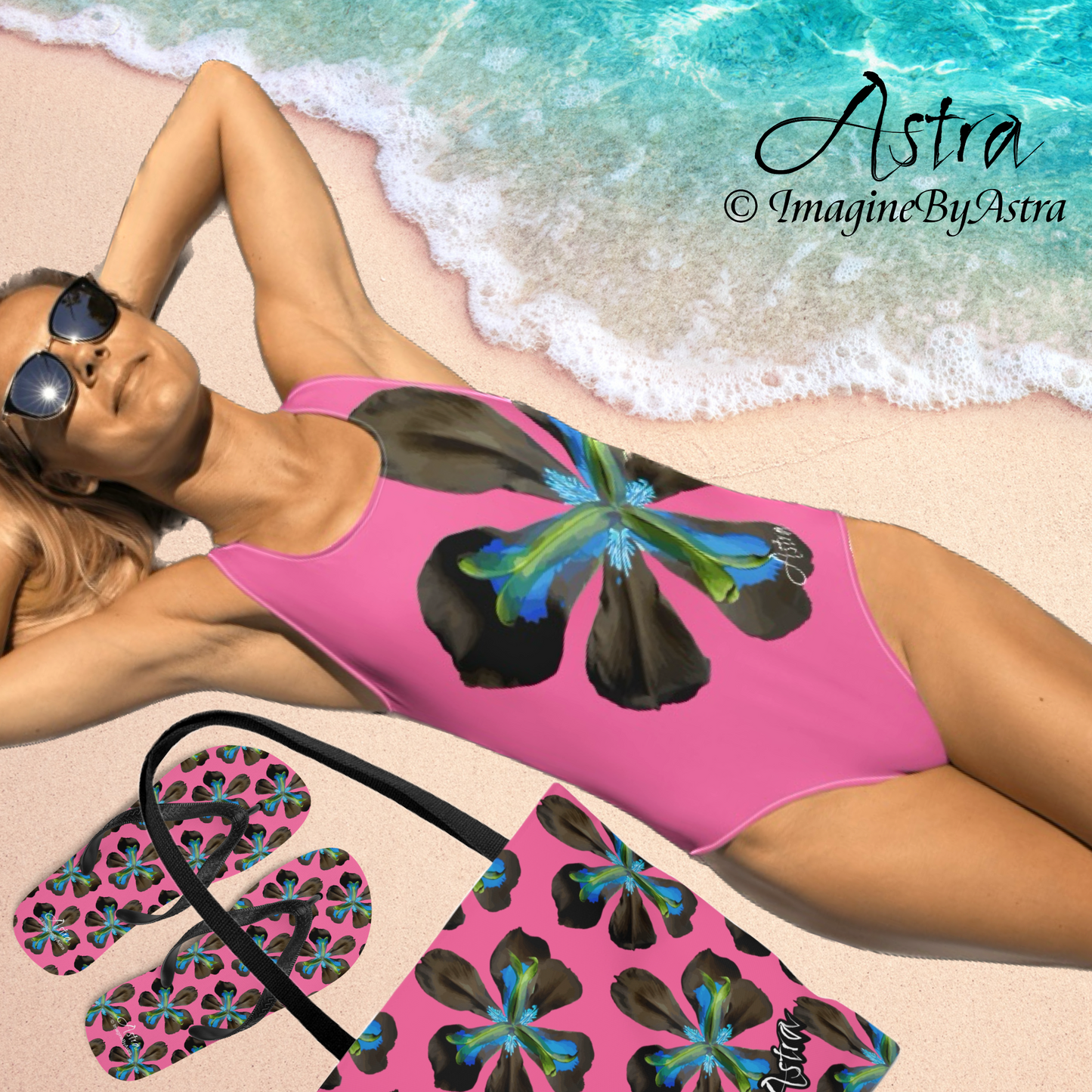 Not Your Average Tote - Tropical Iris - Hot Pink