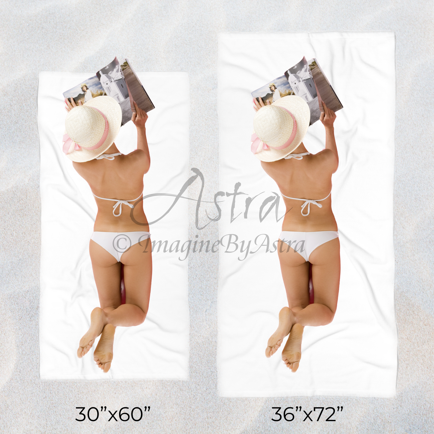 Tropical Iris Plush Beach Towel | Black