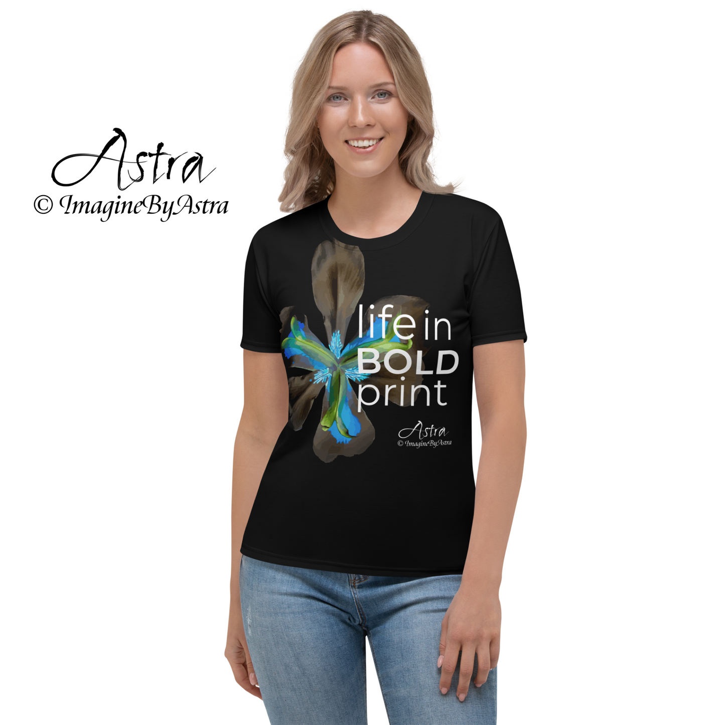 Life in BOLD Print Women's Crew Neck T-shirt
