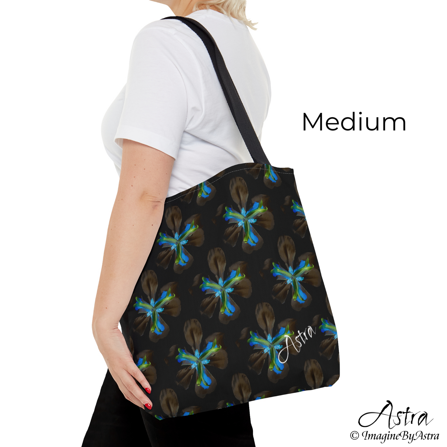 Not Your Average Tote - Tropical Iris - Black