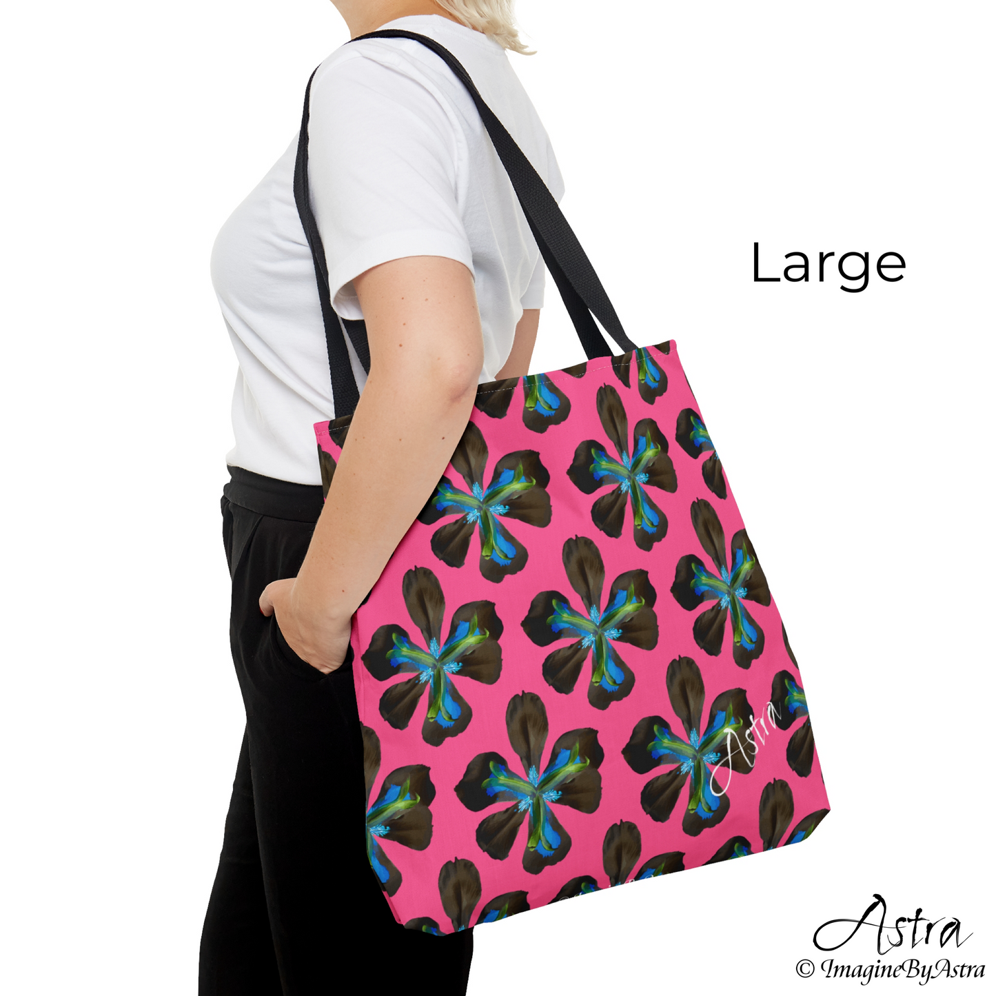 Not Your Average Tote - Tropical Iris - Hot Pink