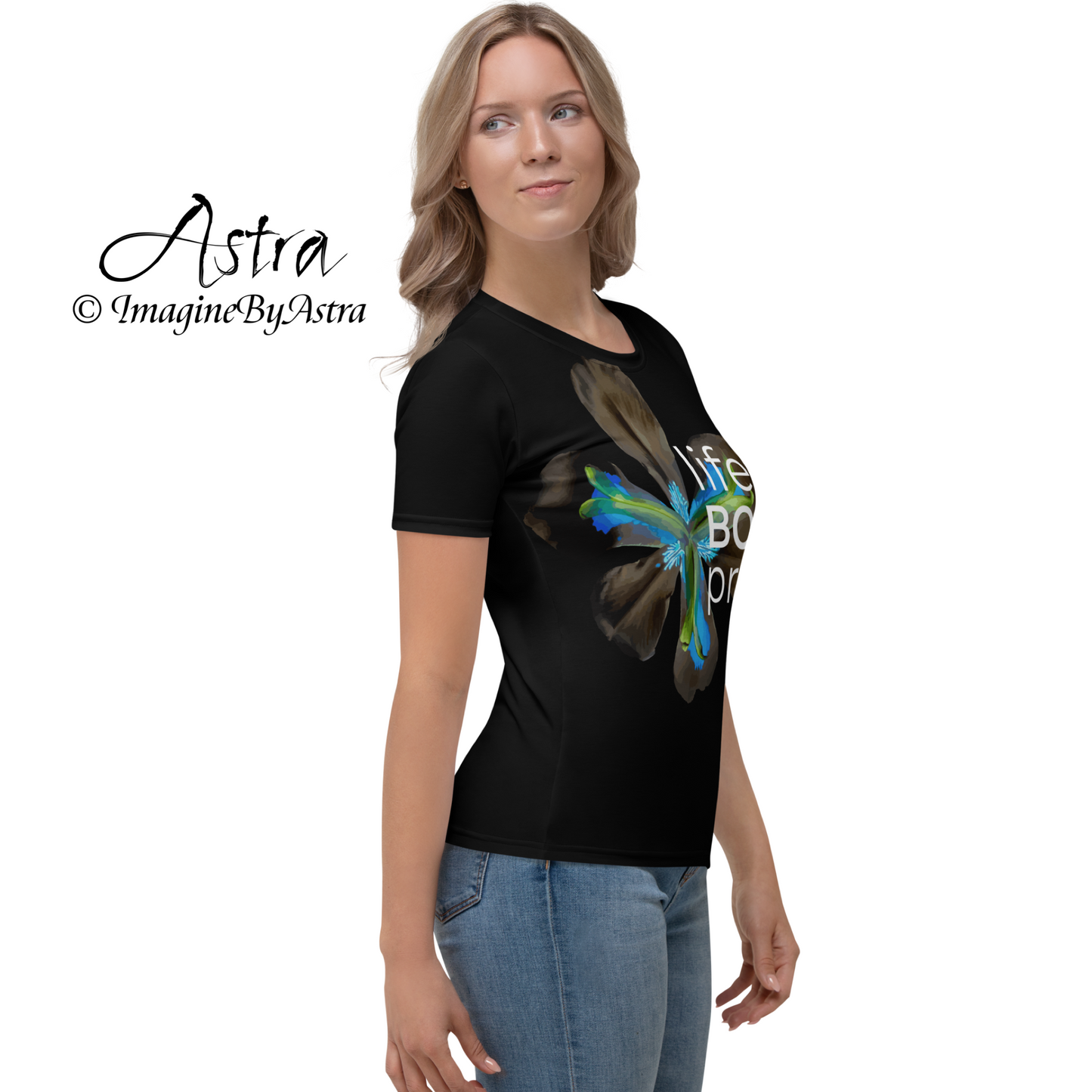 Life in BOLD Print Women's Crew Neck T-shirt