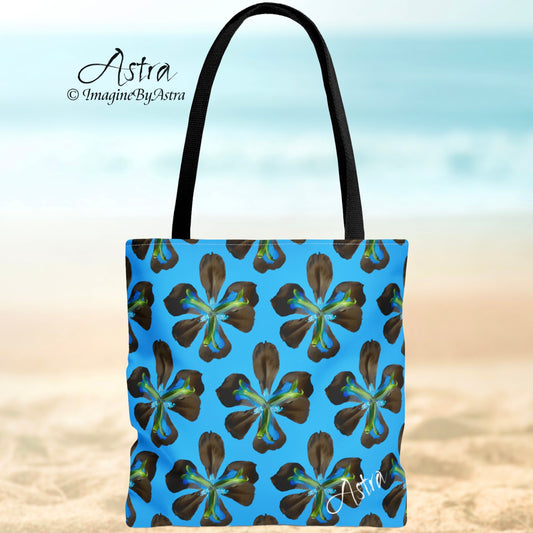 Not Your Average Tote - Tropical Iris - Blue