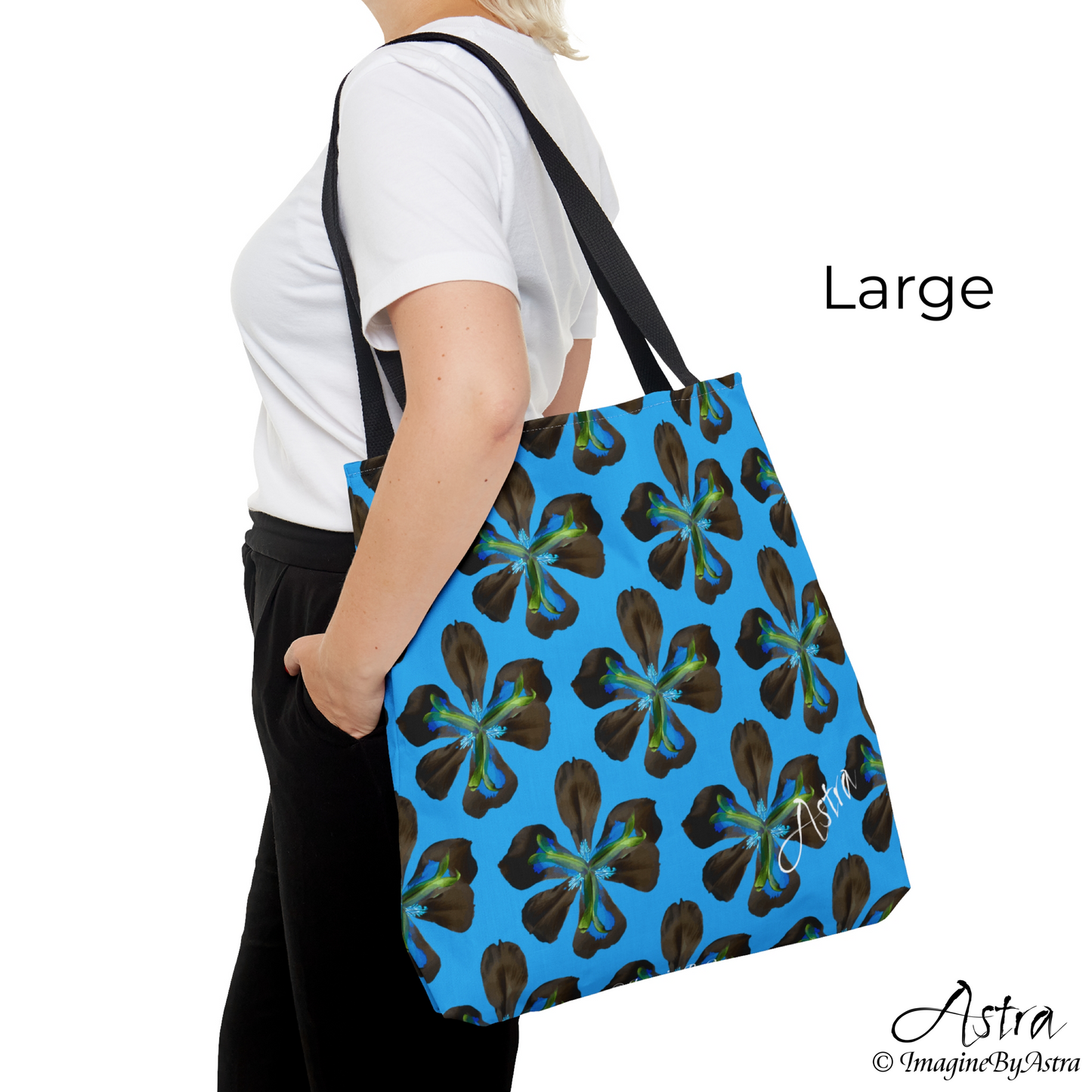 Not Your Average Tote - Tropical Iris - Blue