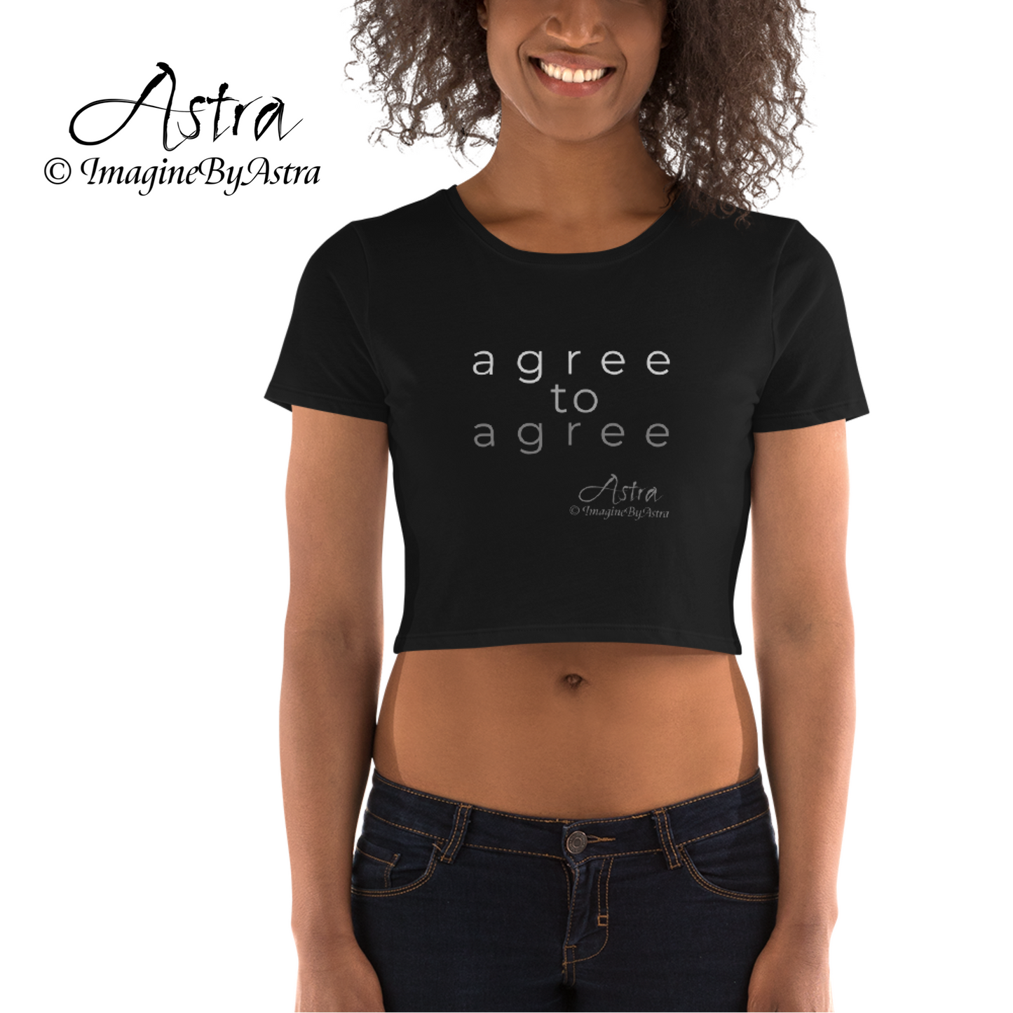 Agree to Agree Women’s Crop Tee