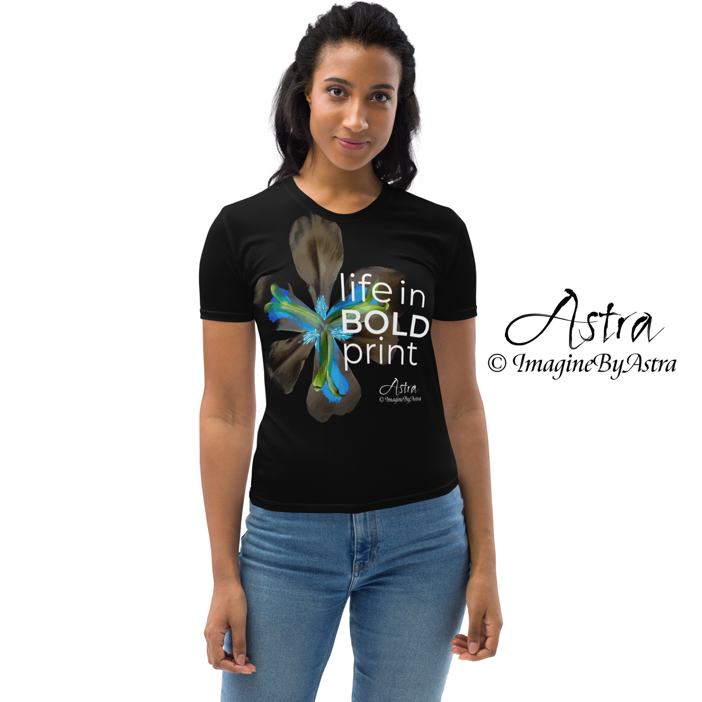 Life in BOLD Print Women's Crew Neck T-shirt