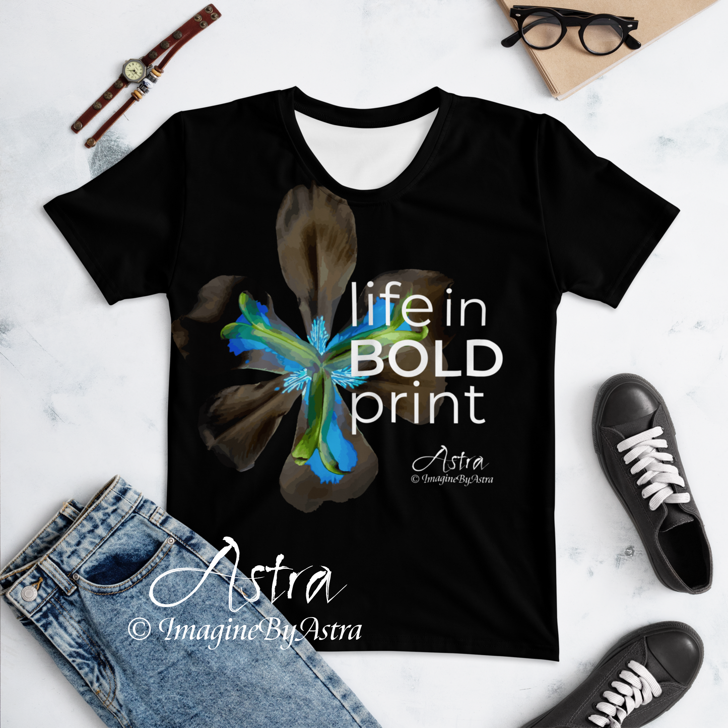 Life in BOLD Print Women's Crew Neck T-shirt