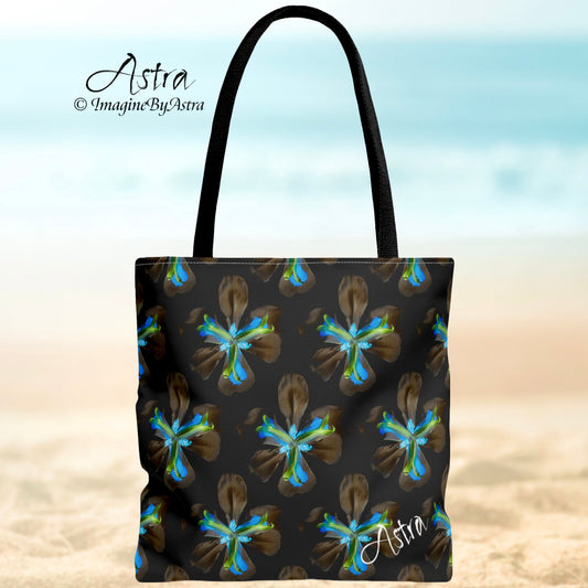 Not Your Average Tote - Tropical Iris - Black