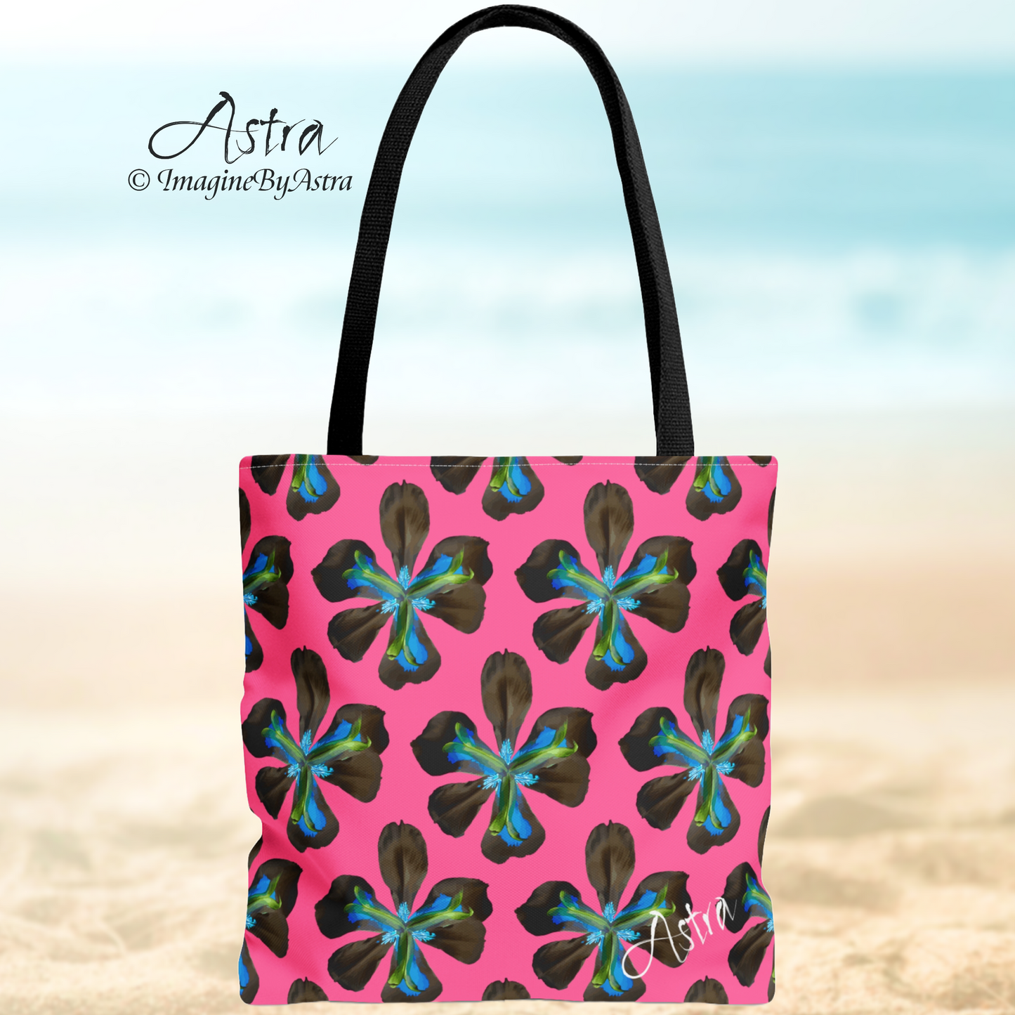 Not Your Average Tote - Tropical Iris - Hot Pink